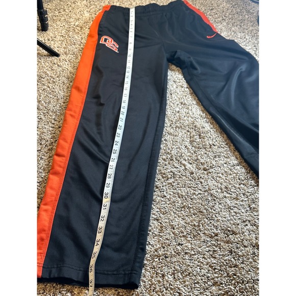 Nike Oregon State Beavers Youth Large Track Pants Black Orange OS Logo 617844 - Picture 5 of 8
